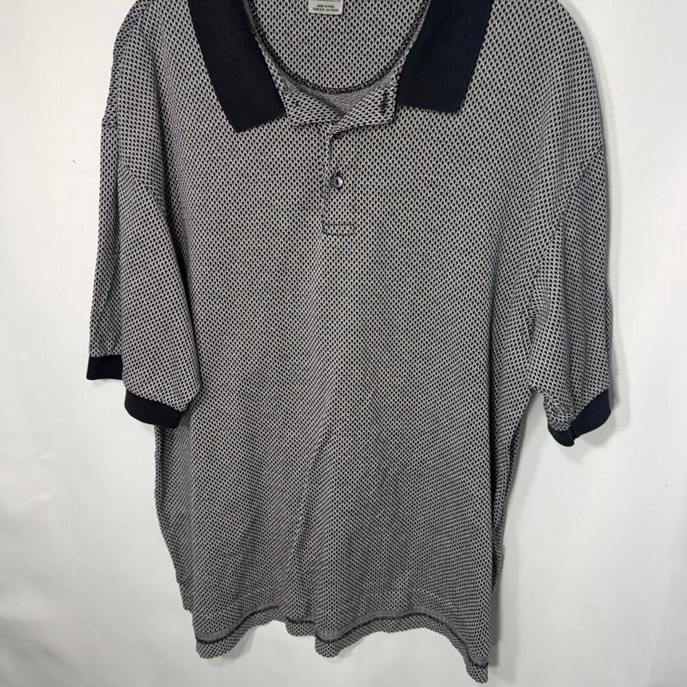 Unbranded Men's Black and Grey Polo-shirts